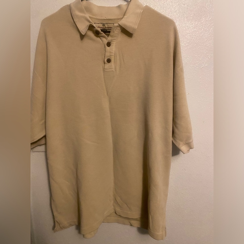Tommy Bahama Men's Short-Sleeve Polo in Light Khaki